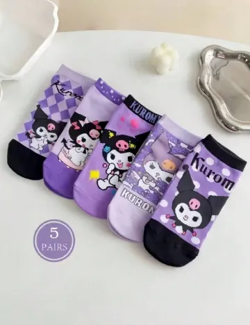 Set sosete 5 perechi Shein Kids, mix culori