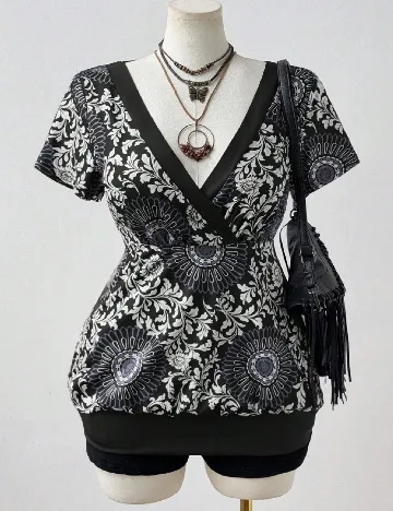 Bluza SHEIN CURVE, negru