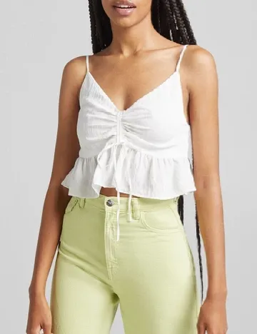 Top Bershka, alb
