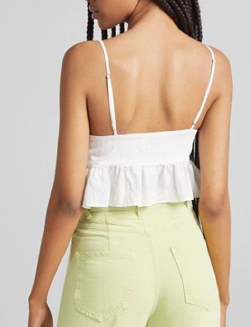 Top Bershka, alb