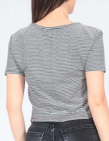 Tricou Zara, alb/negru