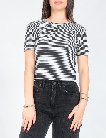 Tricou Zara, alb/negru