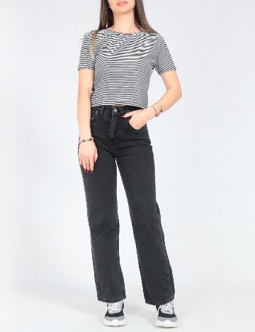 Tricou Zara, alb/negru