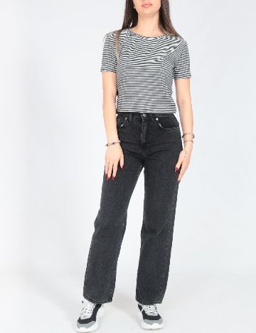 Tricou Zara, alb/negru