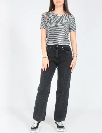 Tricou Zara, alb/negru