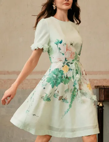 Rochie scurta Anewsta, floral print