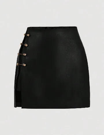 Fusta SHEIN CURVE, negru