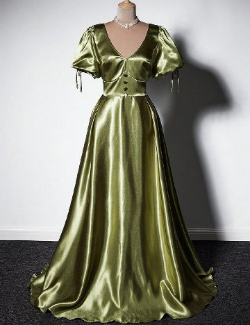 Rochie lunga SHEIN CURVE, verde