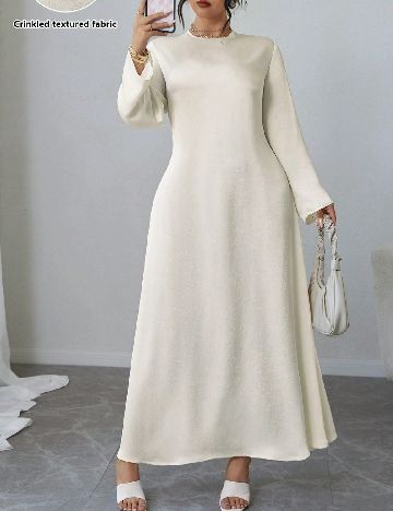 Rochie lunga SHEIN CURVE, alb