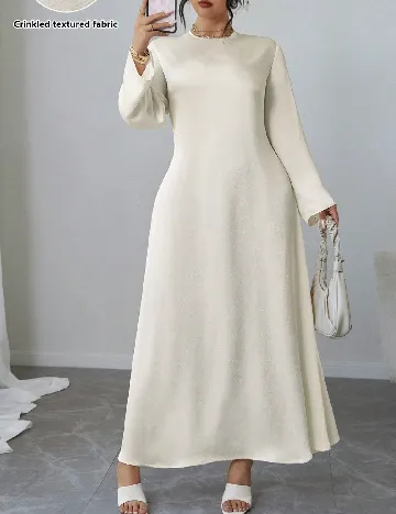Rochie lunga SHEIN CURVE, alb