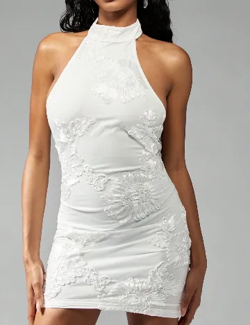 Rochie scurta Missguided, alb