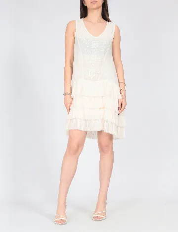 Rochie scurta Zara, ecru