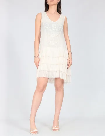 Rochie scurta Zara, ecru