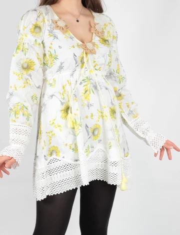 Rochie Savage Culture, alb
