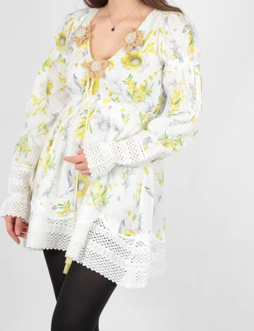 Rochie Savage Culture, alb