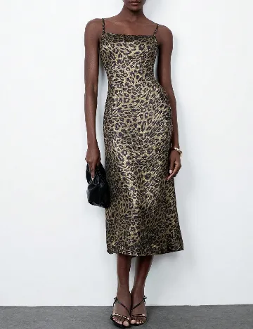 Rochie medie SHEIN, animal print