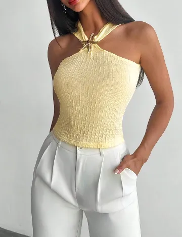 Top SHEIN, galben