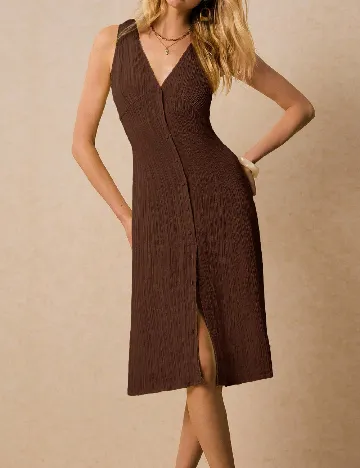 Rochie medie SHEIN, maro
