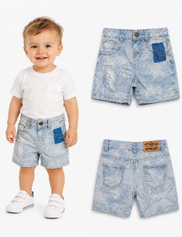 Pantaloni scurti Zara, albastru