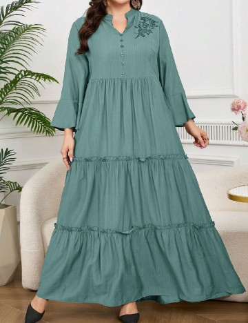 Rochie lunga SHEIN CURVE, albastru