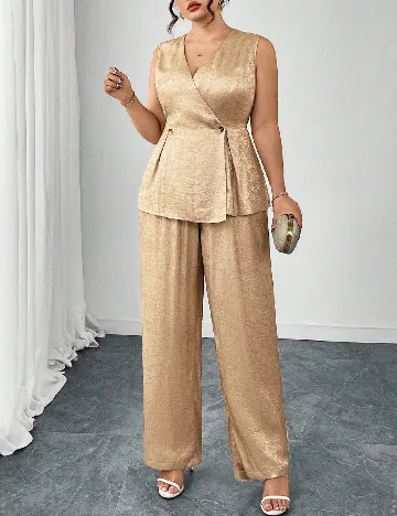 Compleu SHEIN CURVE, auriu
