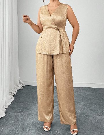 Compleu SHEIN CURVE, auriu