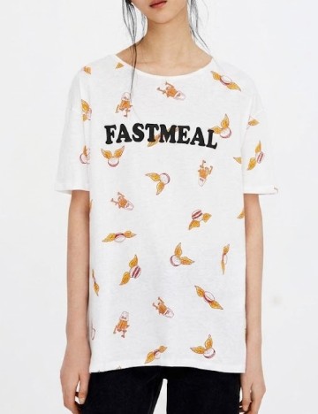Tricou Pull&Bear, alb
