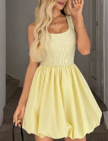 Rochie scurta SHEIN, galben