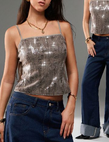 Top SHEIN, gri