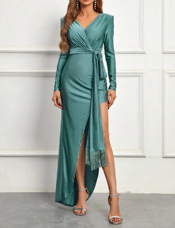 Rochie lunga SHEIN, verde