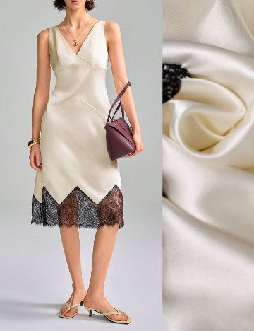 Rochie medie SHEIN, ecru