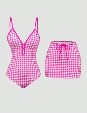 Costum de baie SHEIN, roz