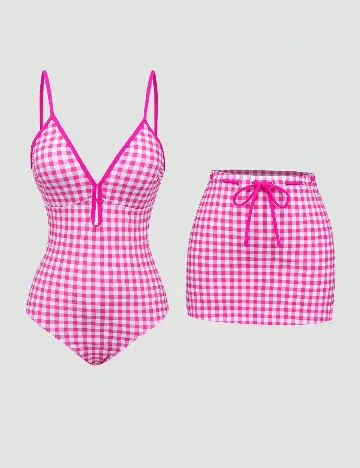 Costum de baie SHEIN, roz