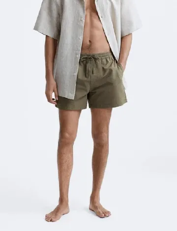 Short de baie Zara, kaki