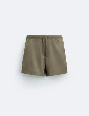 Short de baie Zara, kaki