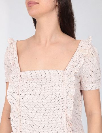 Rochie scurta Zara, roz deschis