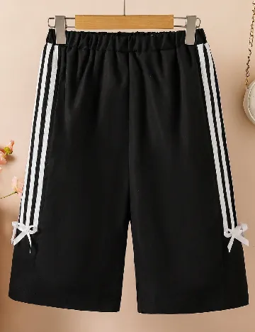 Pantaloni scurti Shein Kids, negru