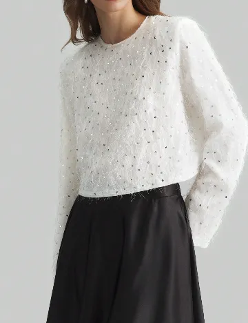 Bluza Ontre, alb