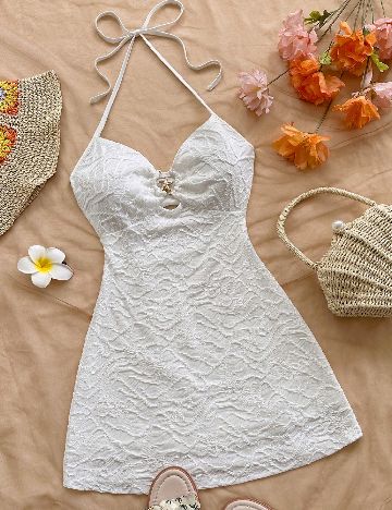 Rochie scurta SHEIN, alb