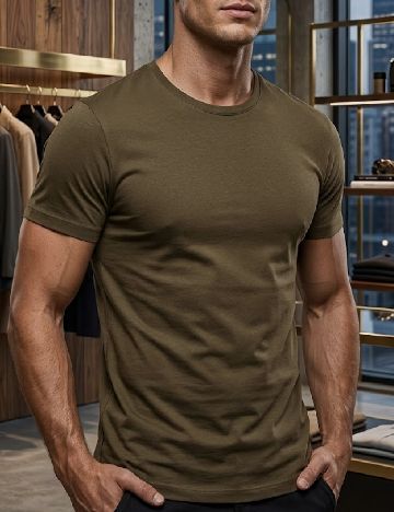 Tricou Zara, kaki