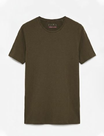 Tricou Zara, kaki