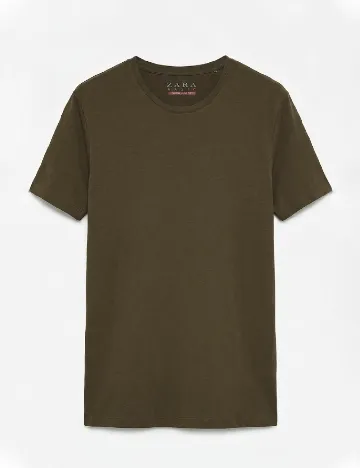 Tricou Zara, kaki