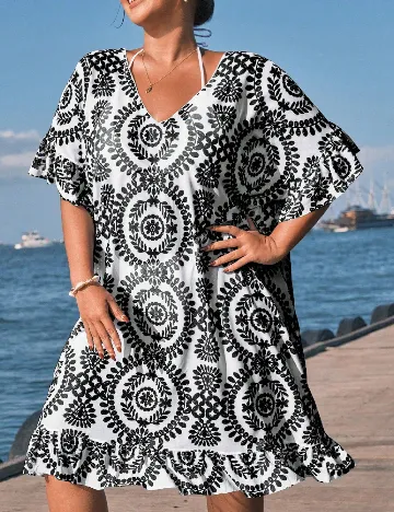 Rochie de plaja SHEIN CURVE, negru