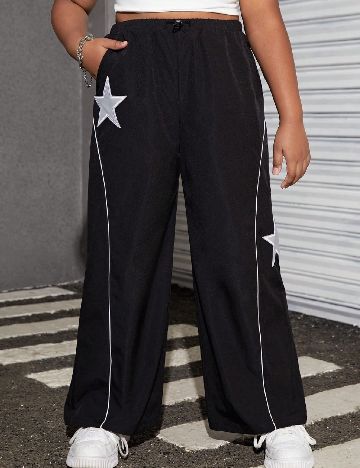 Pantaloni Shein Kids, negru