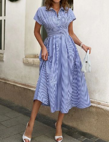 Rochie medie SHEIN, albastru