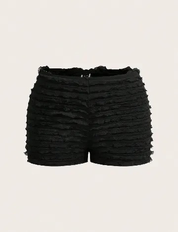 Pantaloni scurti SHEIN CURVE, negru