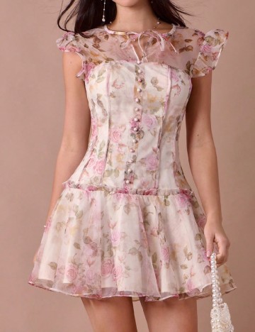 Rochie scurta SHEIN, floral