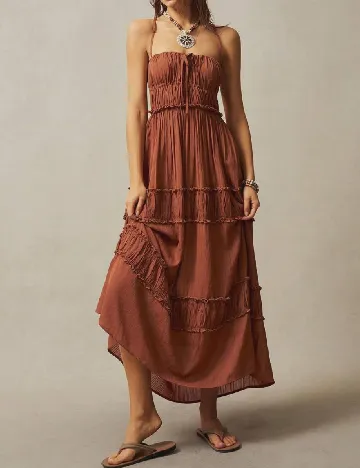 Rochie medie SHEIN, maro