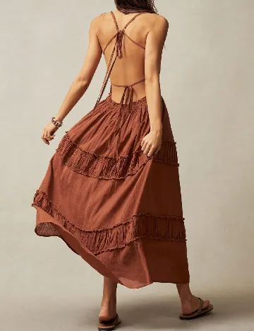 Rochie medie SHEIN, maro