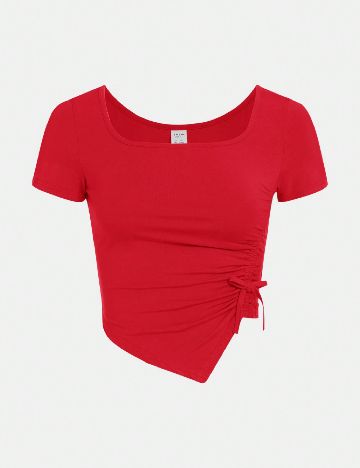 Top Shein Kids, rosu